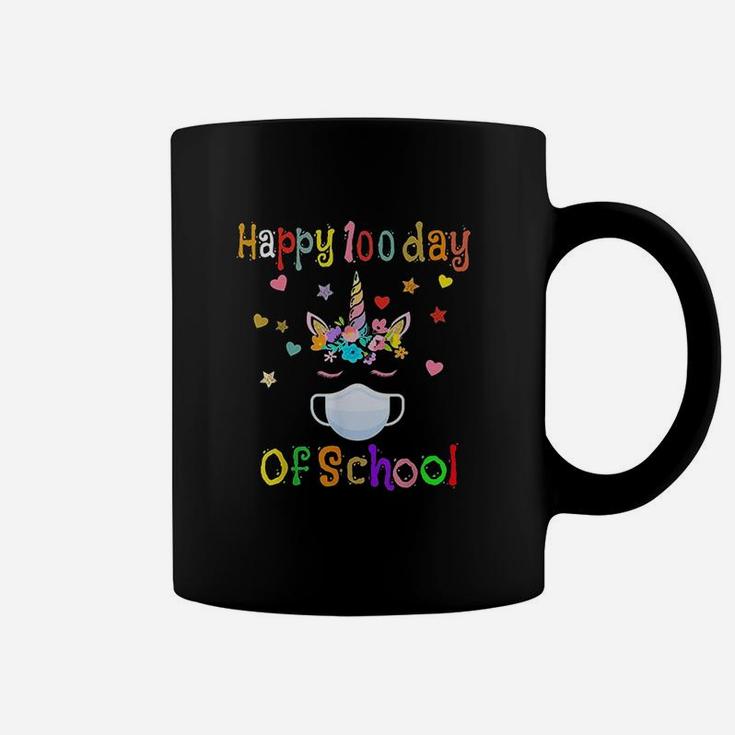 Happy 100 Days Of School Elementary Teacher Student Unicorn Coffee Mug