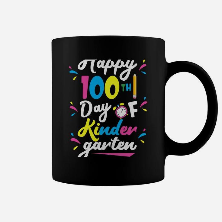 Happy 100Th Day Of Kindergarten Teacher & Student Kids Gift Coffee Mug