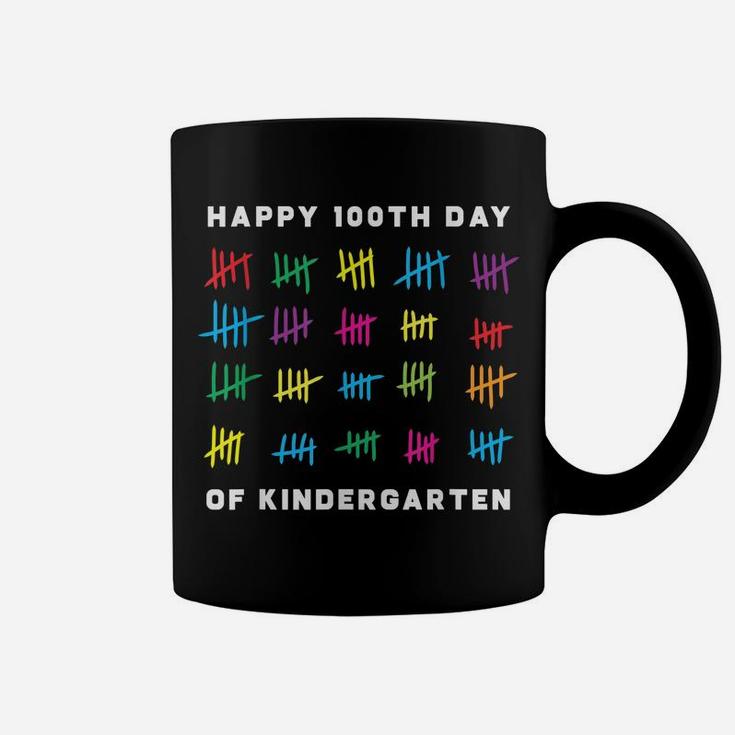 Happy 100Th Day Of Kindergarten Tshirt Happy Days Of School Coffee Mug