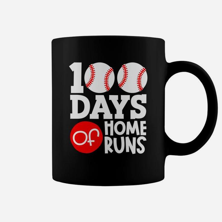 Happy 100th Day Of School 100 Days Of Home Runs Coffee Mug