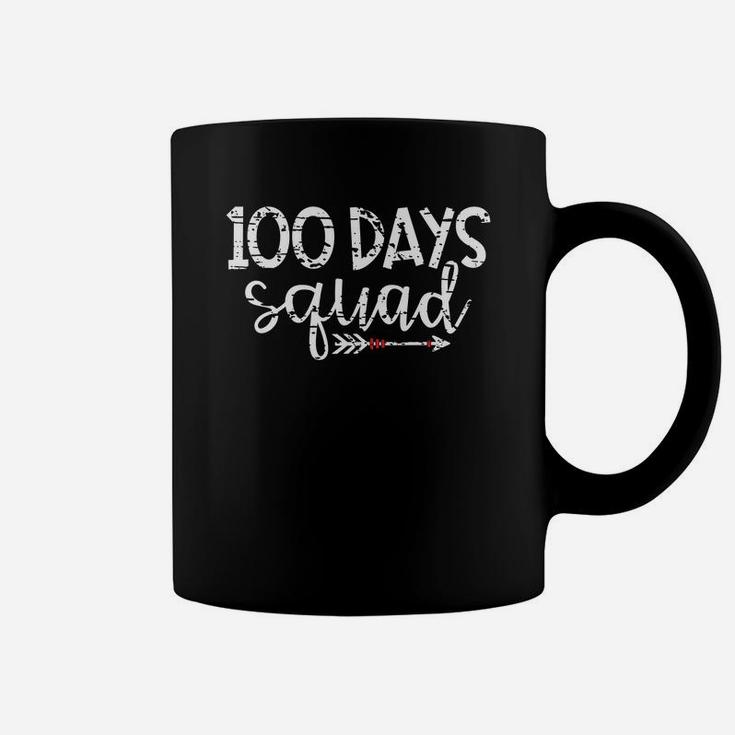 Happy 100th Day Of School 100 Days Squad Grunge Gym Coffee Mug