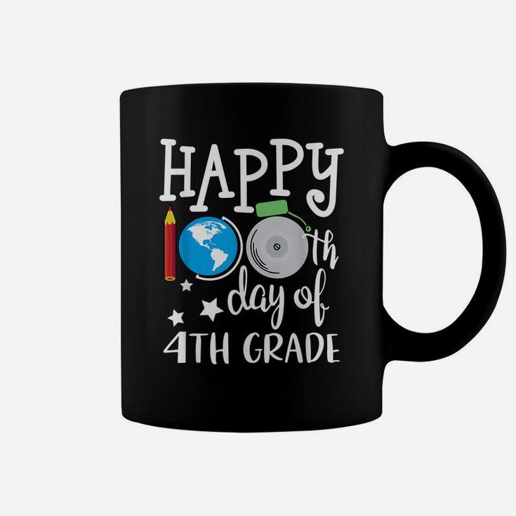 Happy 100Th Day Of School 4Th Grade Teacher Student Coffee Mug