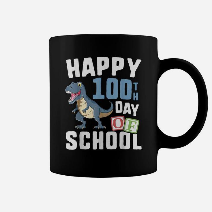 Happy 100Th Day Of School  Boys T Rex Dinosaur Party Coffee Mug