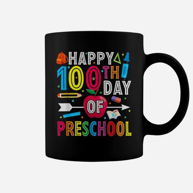 Happy 100Th Day Of School Gift 100 Days Of Preschool Teacher Coffee Mug
