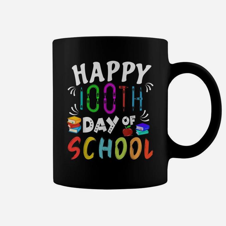 Happy 100Th Day Of School Shirt Student And Teacher Books Coffee Mug