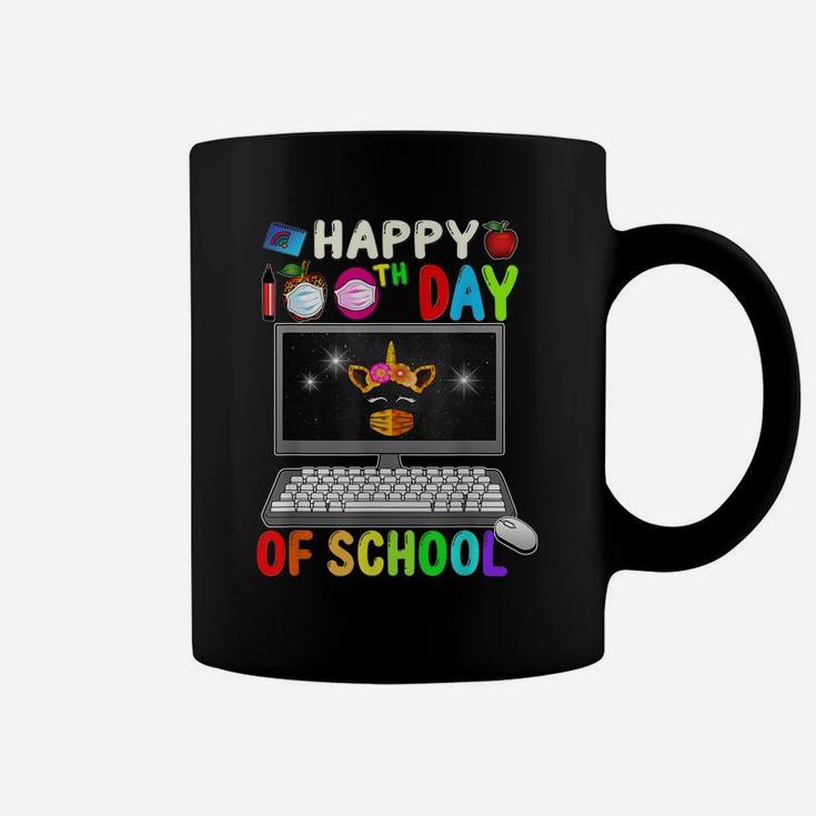 Happy 100Th Day Of School Virtual Teacher Unicorn Girls Coffee Mug