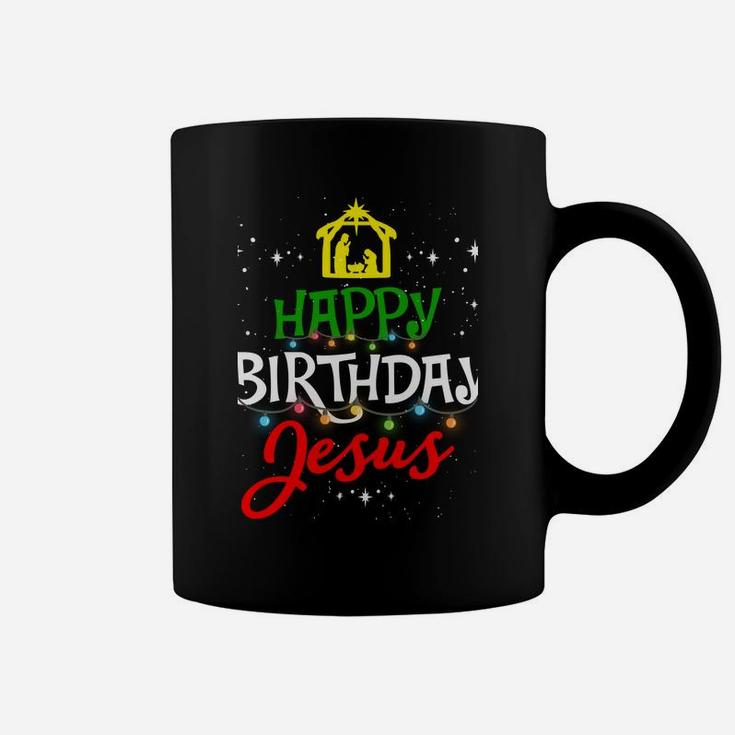 Happy Birthday Jesus Christmas Pajama Holiday Xmas Coffee Mug
