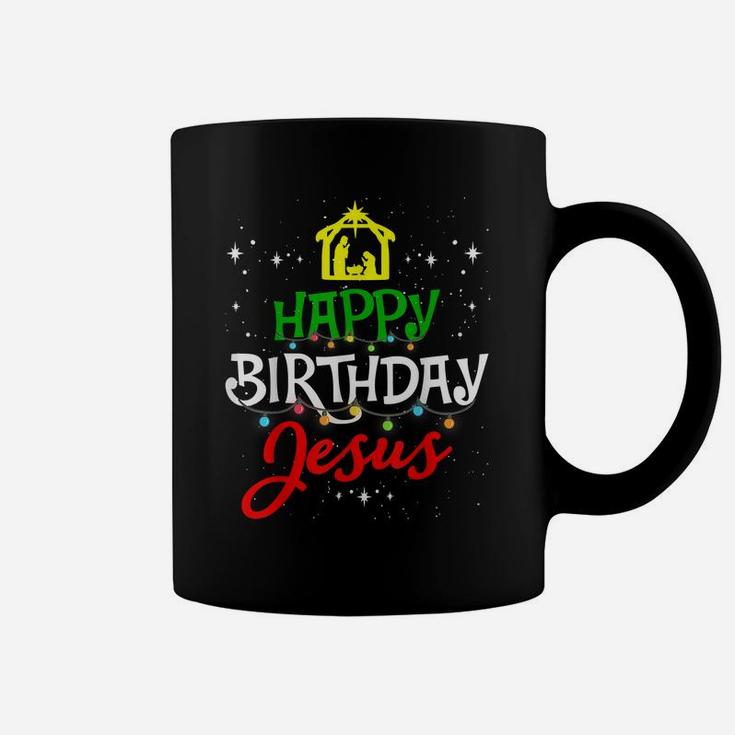 Happy Birthday Jesus Christmas Pajama Holiday Xmas Coffee Mug