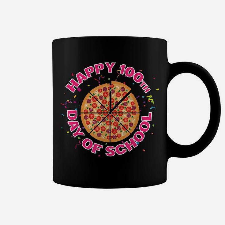 Happy Pizza 100Th Day Of School Funny Pizza Lover Gift Coffee Mug