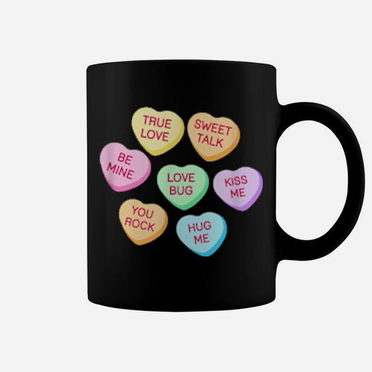 Happy Valentines Day Candy Conversation Cute Hearts Coffee Mug
