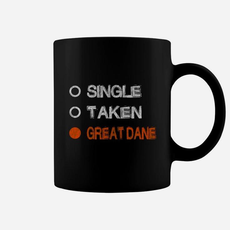 Happy Valentines Day Single Taken Great Dane Cat Breeds Coffee Mug