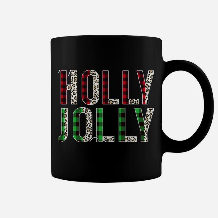 Have A Holly Xmas Jolly Christmas Red Buffalo Plaid Sweatshirt Coffee Mug
