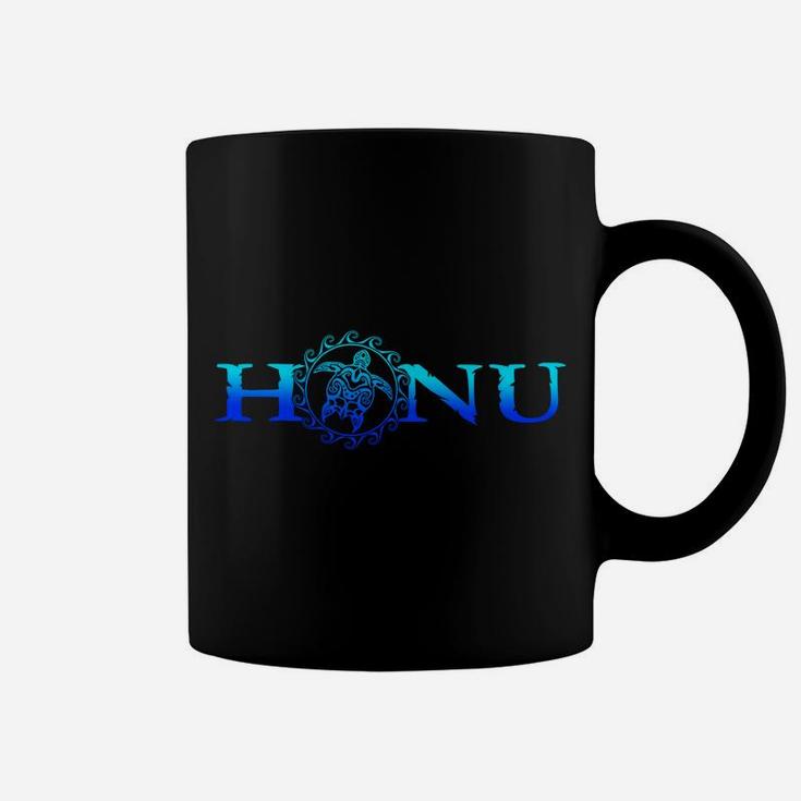 Hawaiian Honu Ocean Blue Tribal Turtle Coffee Mug