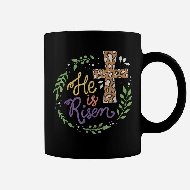 He Is Risen Christian Easter Happy Easter Day Coffee Mug