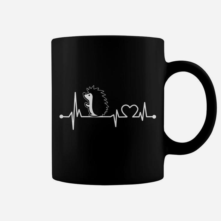 Hedgehog Heartbeat  Funny Animal Cool Lover Gift Coffee Mug