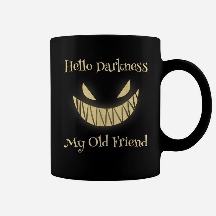 Hello Darkness My Old Friend Scary Pumpkin Coffee Mug