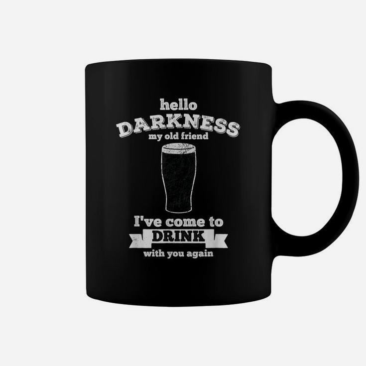 Hello Darkness My Old Friend Stout Beer Lover Retro Coffee Mug
