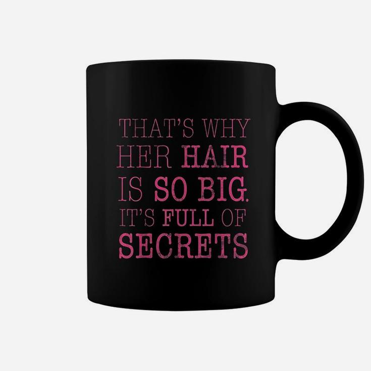 Her Hair Is Full Of Secrets Graphic Coffee Mug