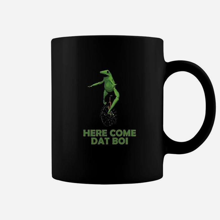 Here Come Dat Boi Meme Frog Funny Unicycle Coffee Mug