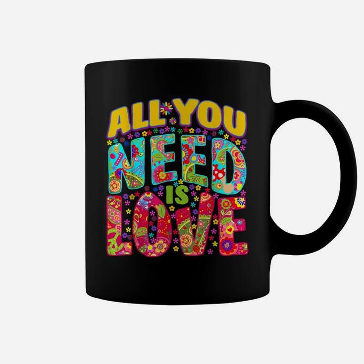 Hippie Flower Power  Peace & Love Retro 60S 70S Tee Coffee Mug