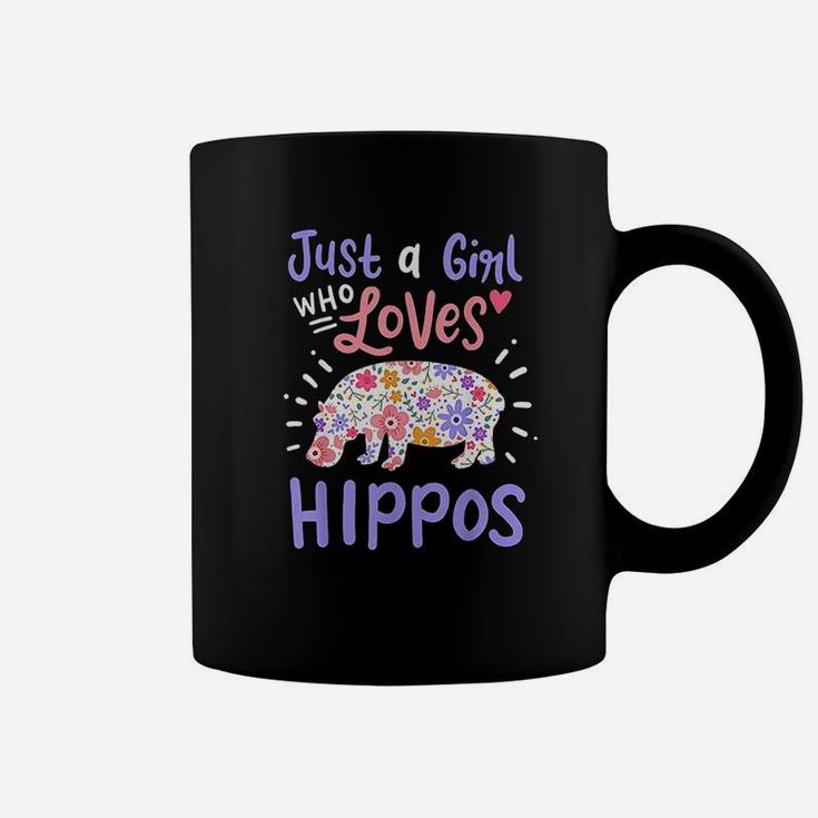 Hippo Hippopotamus Just A Girl Who Loves Hippos Gift Coffee Mug