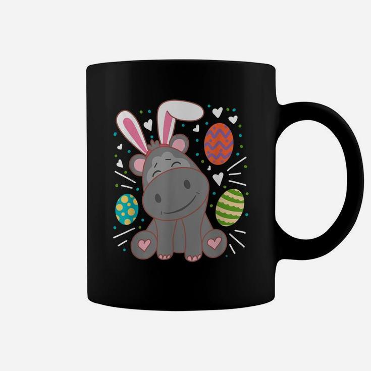 Hippo Wearing Rabbit Bunny Ears Funny Easter Sunday Coffee Mug