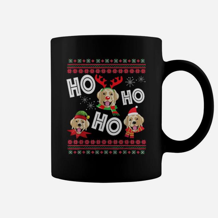 Ho Ho Ho Golden Labrador Xmas Coffee Mug