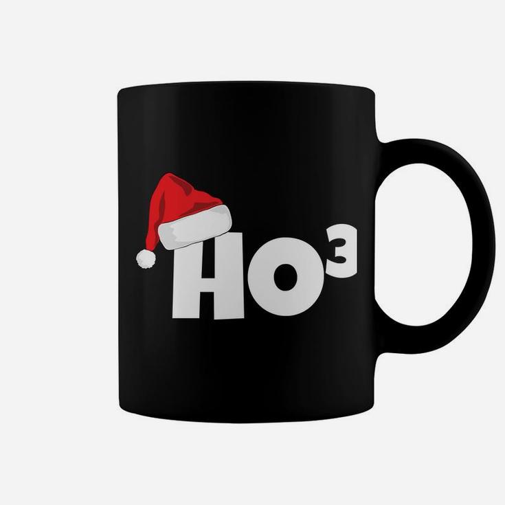 Ho3 Cubed Christmas Math Teacher Funny Idea Santa Hat Sweatshirt Coffee Mug