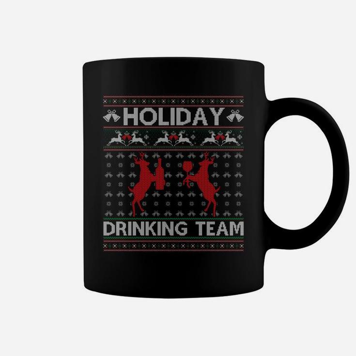 Holiday Drinking Team Reindeer Drink Ugly Christmas Sweater Sweatshirt Coffee Mug
