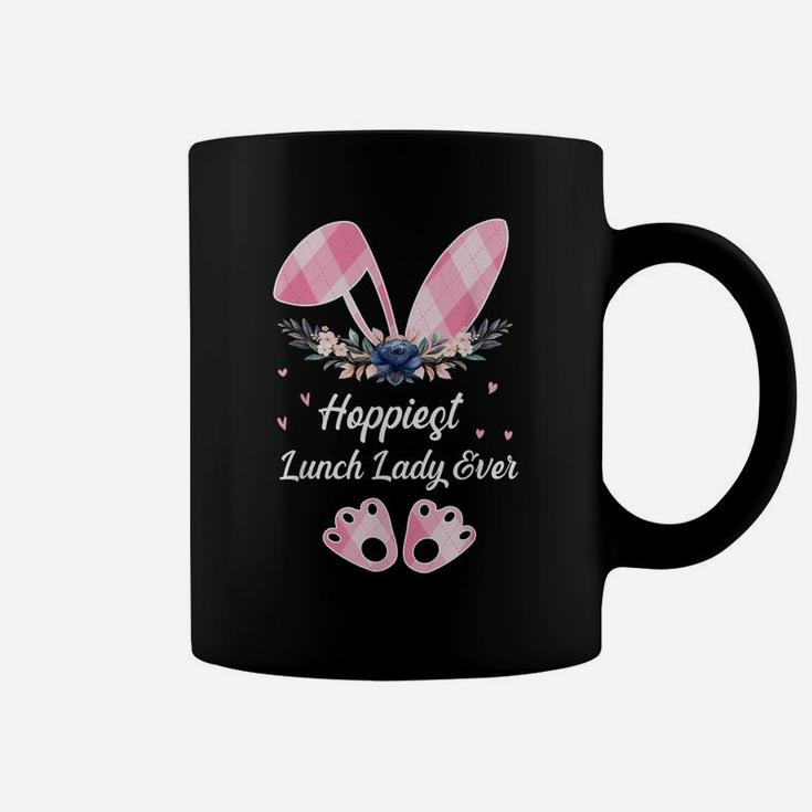 Hoppiest Lunch Lady Ever Women Easter Day Bunny Coffee Mug