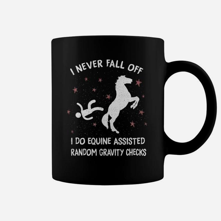 Horse Equine Assisted Gravity Checks Funny Horse Coffee Mug