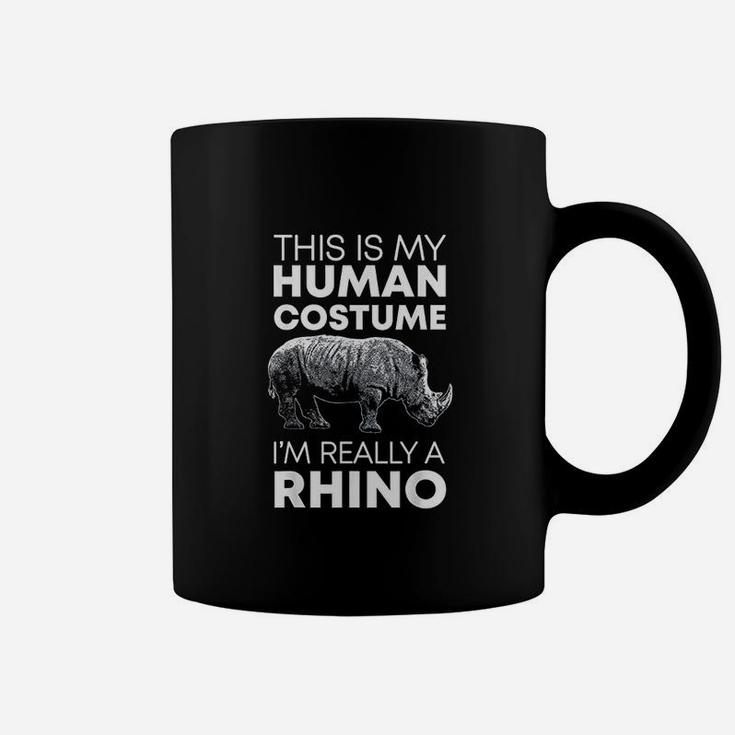 Human Costume Rhino Vintage Rhinoceros Love Coffee Mug