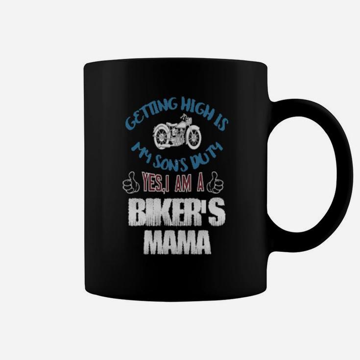 I Am A Biker's Mama Coffee Mug