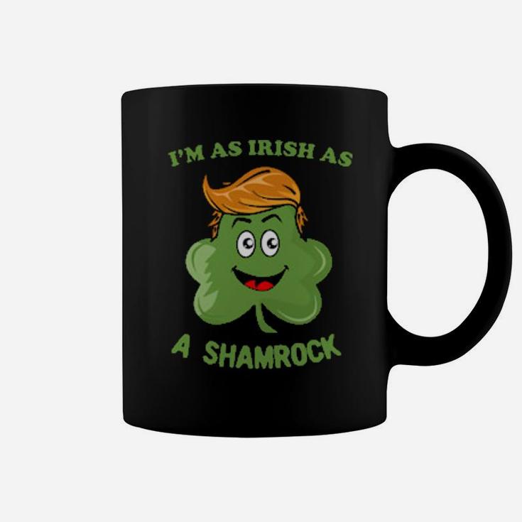 I Am As Irish As A Shamrock Cute Kawaii Shamrock Coffee Mug