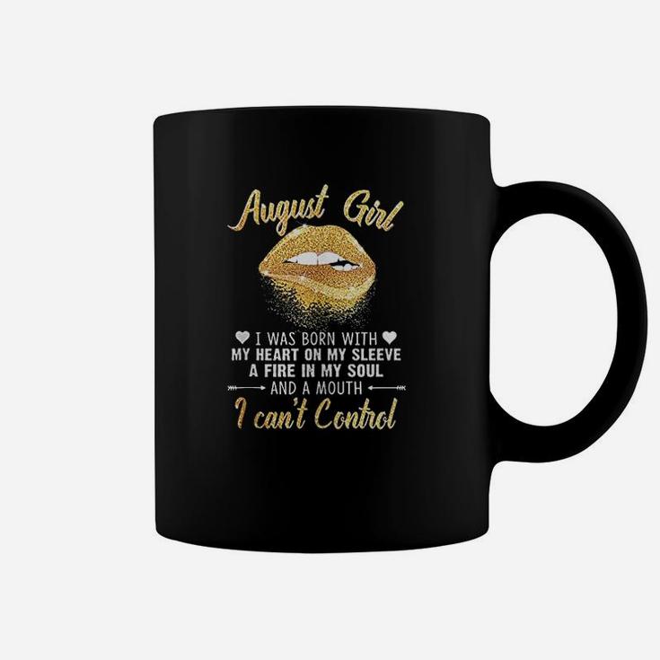 I Am August Girl Slay Lip Birthday Coffee Mug