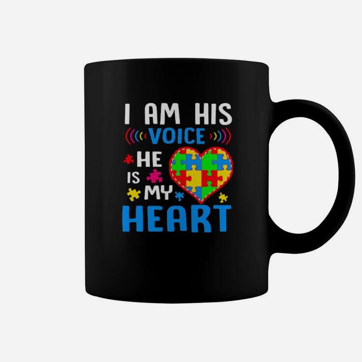 I Am His Voice He Is My Heart Coffee Mug