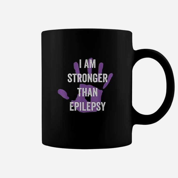 I Am Stronger Than Coffee Mug