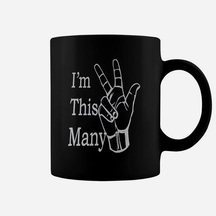 I Am This Many 3 Coffee Mug