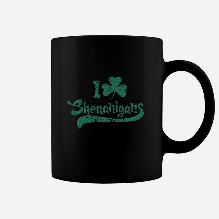 I Clover Shenanigans Funny Irish Clover St Saint Patricks Day Coffee Mug