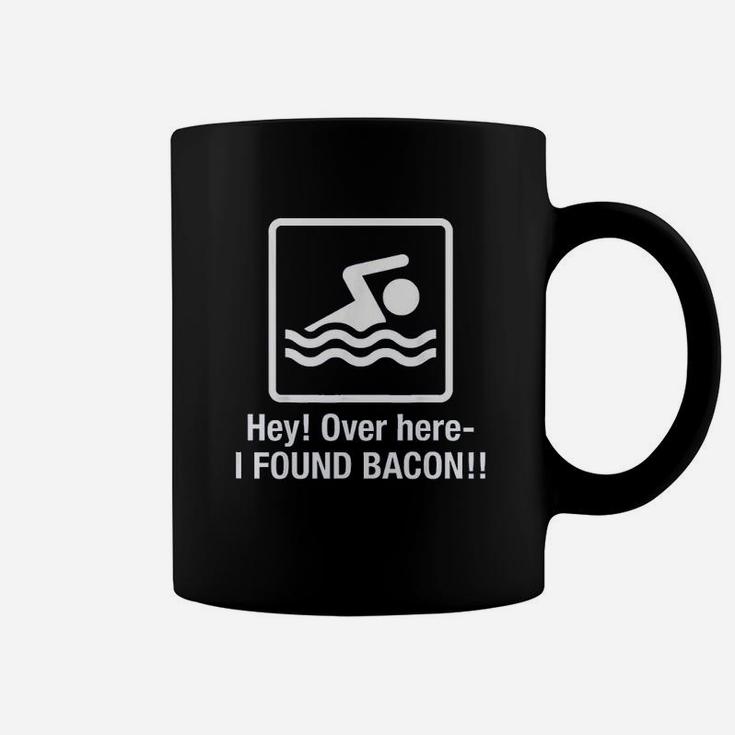 I Found Bacon Bacon Swimming Coffee Mug