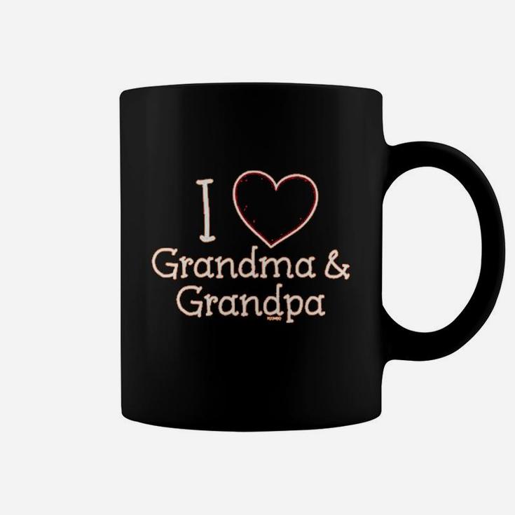 I Heart My Grandma And Grandpa Coffee Mug