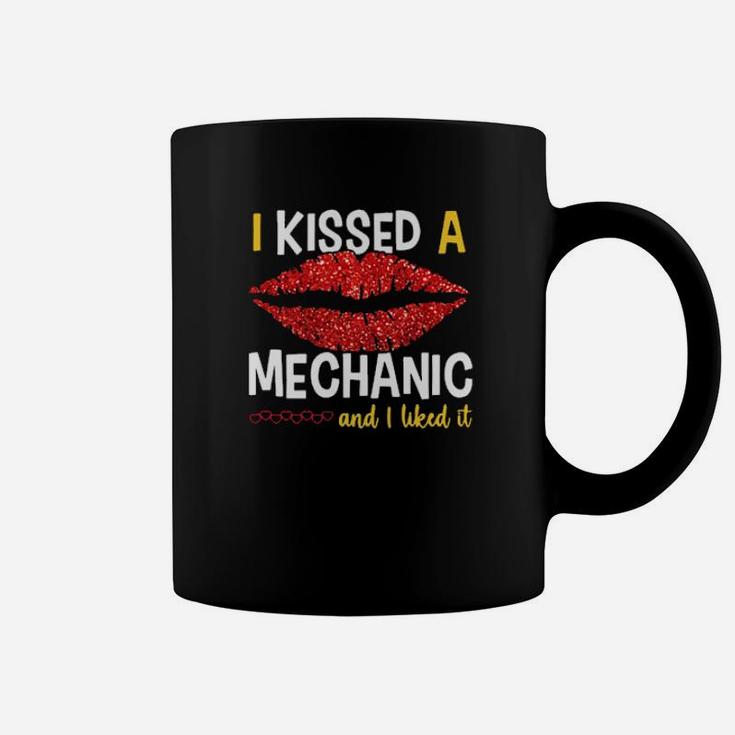 I Kissed A Mechanic Coffee Mug