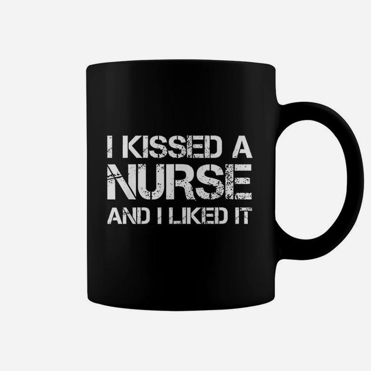 I Kissed A Nurse Cute Boyfriend Husband Coffee Mug