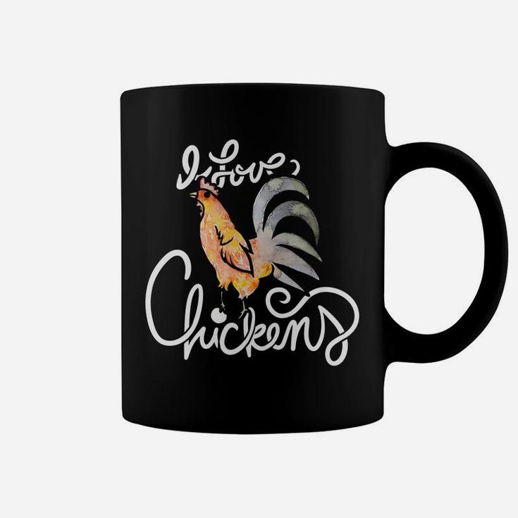 I Love Chickens Rooster Coffee Mug