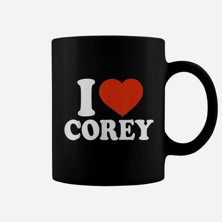 I Love Corey I Heart Corey Red Heart Valentine Gift Valentines Day Coffee Mug