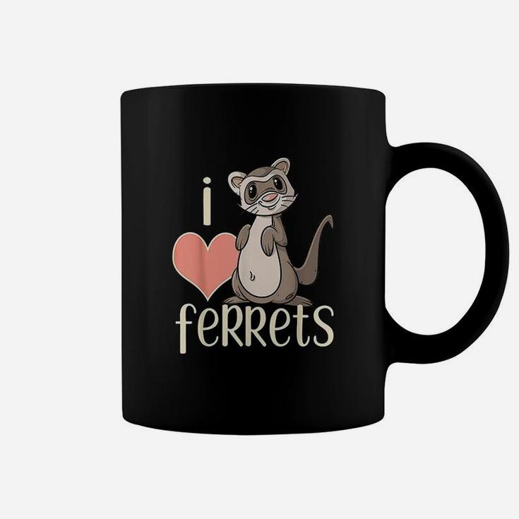 I Love Ferrets Cute Ferret Owner Coffee Mug