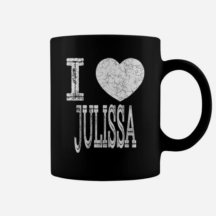 I Love Julissa Valentine Girlfriend Girl Daughter Heart Wife Coffee Mug