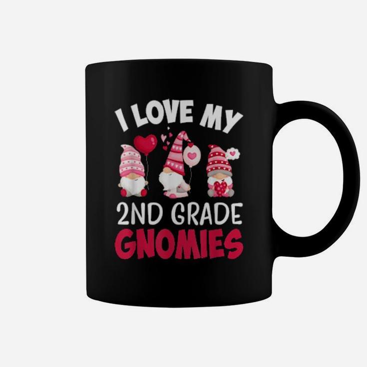 I Love My 2Nd Grade Gnomies Cute Valentines Day Teacher Coffee Mug