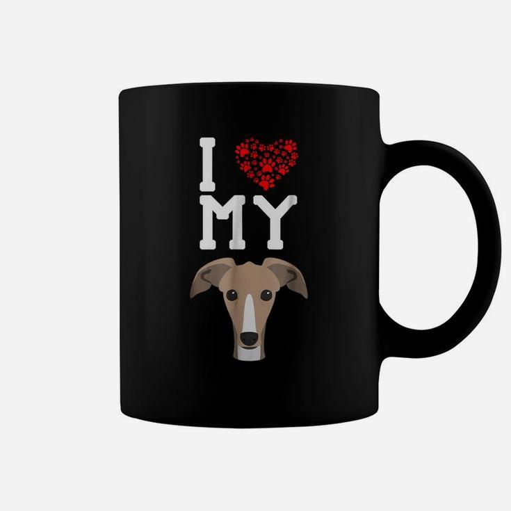 I Love My Dog - Greyhound Animal Lover Best Friend Coffee Mug
