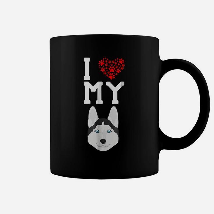 I Love My Dog - Husky Animal Lover Best Friend Coffee Mug